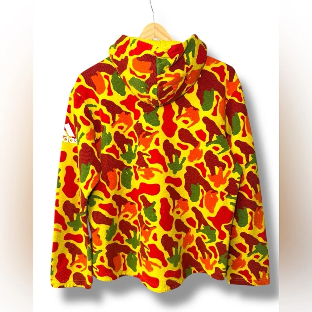 Adidas x Pharrell Williams NERD Yellow ERG Glo‎ Hoodie M